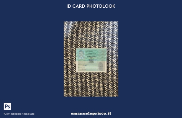 modello FRONTALE photolook della scheda di registrazione nazionale dello Zambia 